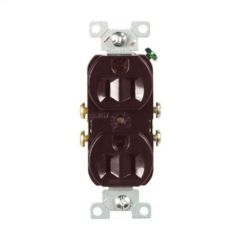 Brown Duplex Receptacle 15A 2P\/3W
