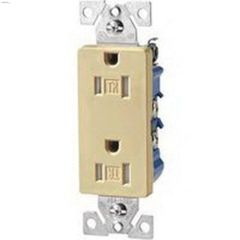 Ivory Duplex Receptacle 15A 2P\/3W-10\/Pack
