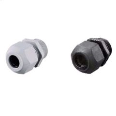 1\/2\" Nylon 6\/6 Black Male Cord Connector