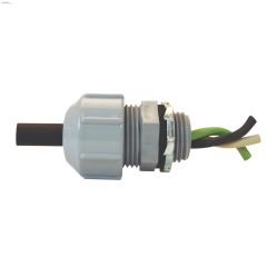 1\/2\" PVC Gray Strain Relief Connector