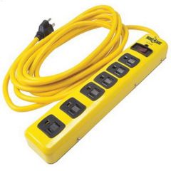 Surge Protector 14 AWG 15' Cord 6-Outlet Yellow