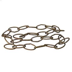 12' Antique Brass Oval Lamp Chain
