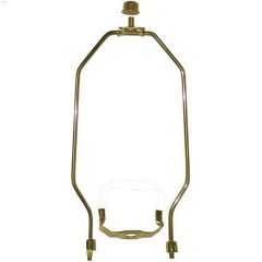8\" Polished Brass Lamp Harp