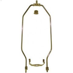 10\" Polished Brass Lamp Harp