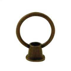 1-1\/4\" Antique Brass Decorative Finial Loop