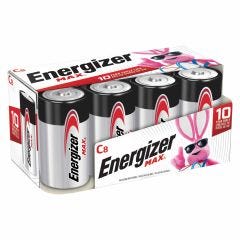 Max 1.5V C Alkaline Battery-8/Pack