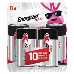 Max 1.5V D Alkaline Battery-4/Pack