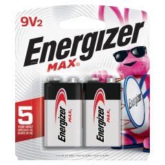 Max 9V Alkaline Battery-2/Pack