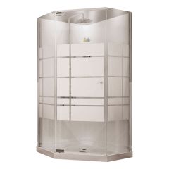 Soho/Pebble Begonia White 3-Piece Shower