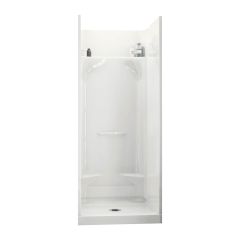 Essence SH-3232 White Fiberglass 4-Piece Alcove Shower