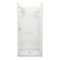 Essence SH-3636 White Fiberglass 4-Piece Alcove Shower