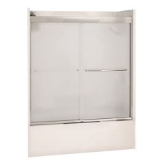 51 - 55" x 57" Chrome Mistelite 2-Panel Sliding Tub Door