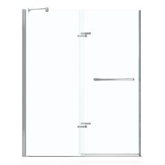 56 - 59" x 71-1/2" Chrome Clear 2-Panel Pivot Shower Door