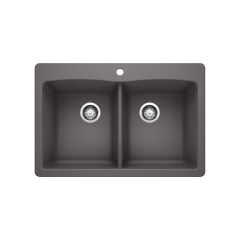 Silgranit Diamond 210 33" x 22" Cinder Kitchen Sink