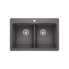 Silgranit Diamond 210 33" x 22" Cinder Kitchen Sink