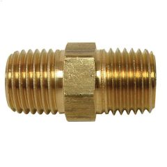 Mamelon de tuyau en laiton sans plomb hex 1/4"