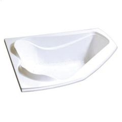 Cocoon\u00ae 6054 Off-Centre White Aerosens Corner Bathtub