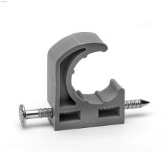 1\/2\" Polypropylene Gray Half Clamp With Barbed Nail