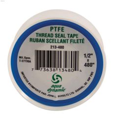 1\/2\" x 480\" x 0.003\" Virgin Teflon White High Density Tape