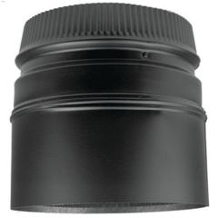 6\" x 5-3\/4\" Black Stove Adapter