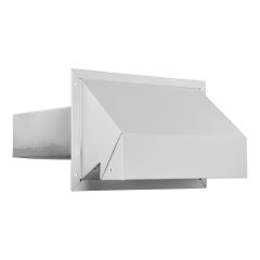 3-1\/4\" x 10\" White R2 Premium Wall Exhaust Hood