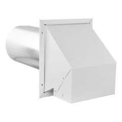 6\" White R2 Premium Wall Exhaust Hood