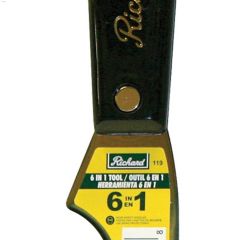 2-1\/2\" x 3-3\/4\" Black Stiff 6-In-1 Combination Tool