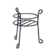 15\" Black Powder Coated Steel Plant Stand