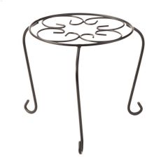 10\" Black Powder Coated Steel Plant Table