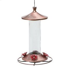 Perky-Pet\u00ae 12 oz Copper\/Glass Elegant Feeder