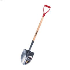 9\" x 48.5\" Tempered Steel Round Point Shovel