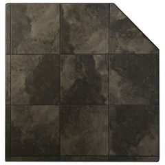 40" x 49" x 1-1/4" Carbon Corner Hearth Pad