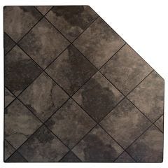 54" Carbon Corner Hearth Pad