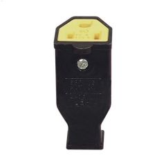 Black Spring Action Connector 15A 125V 2P\/3W