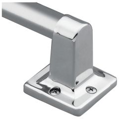7\/8\" x 9\"" Chrome Stainless Steel Wall Mount Hand Grip"