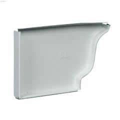5\" x 3-1\/2\" x 1\/2\" Aluminum Left End Cap