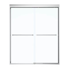 55 - 59" x 71" x 6 mm Chrome Clear Sliding Shower Door