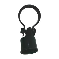 1-3/8" x 1-7/8" Black Rail End Assembly