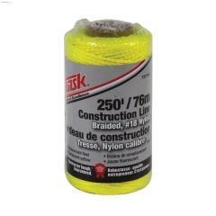 500' Fluorescent Yellow Braided Nylon Construction Line Reel