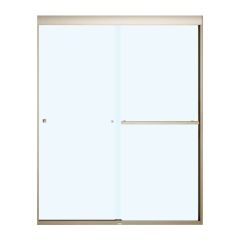 55 - 59" x 71" x 8 mm Brushed Nickel Clear Aura Shower Door