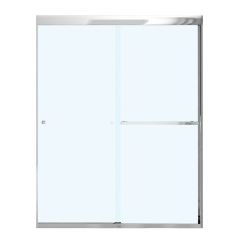 55 - 59" x 71" x 8 mm Chrome Clear Aura Sliding Shower Door