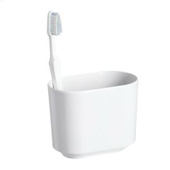 Step White Toothbrush Holder