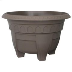 15-1/4" x 9-3/4" Cappuccino Azura Patio Planter Pot