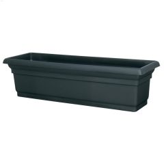 24" Black Distinction Window Box Planter