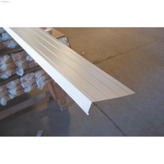 9' 10\" x 6\" Bright White Rib Fascia