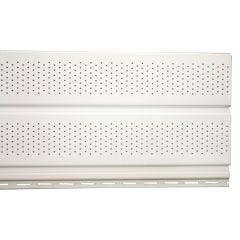 12' Frost White Double 5" Perforated Soffit
