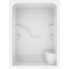 Madison 5 1-Piece Shower Left Drain Right Seat 60 x 33-1/4