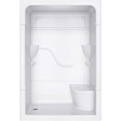 Madison 5 3-Piece Shower Left Drain Right Seat 60 x 34-1/4