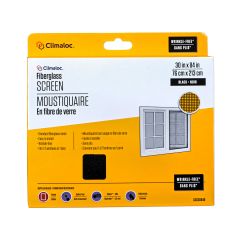 30" x 84" Black Fiberglass Patio Door Screen