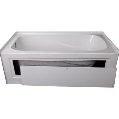 Gloss White Left Phoenix Soaker Bathtub